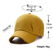 Trendy Streetwear Hip Hop Worn Hole Face Cap For Women Men