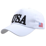 New Fashion USA Flag Embroidery Baseball Cap Men