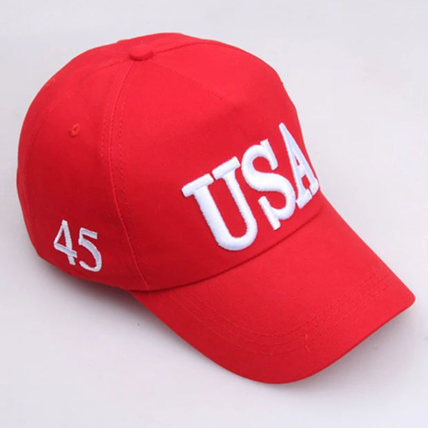 New Fashion USA Flag Embroidery Baseball Cap Men