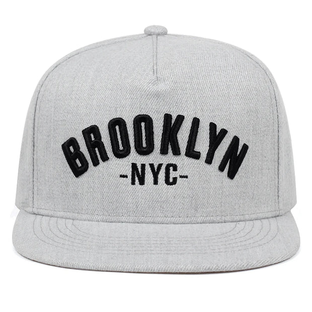 BROOKLYN letter embroidered snapback cap men fashion