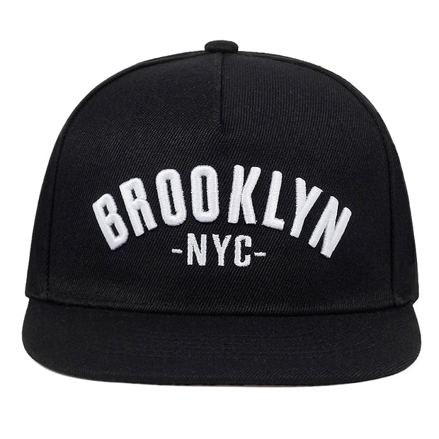 BROOKLYN letter embroidered snapback cap men fashion