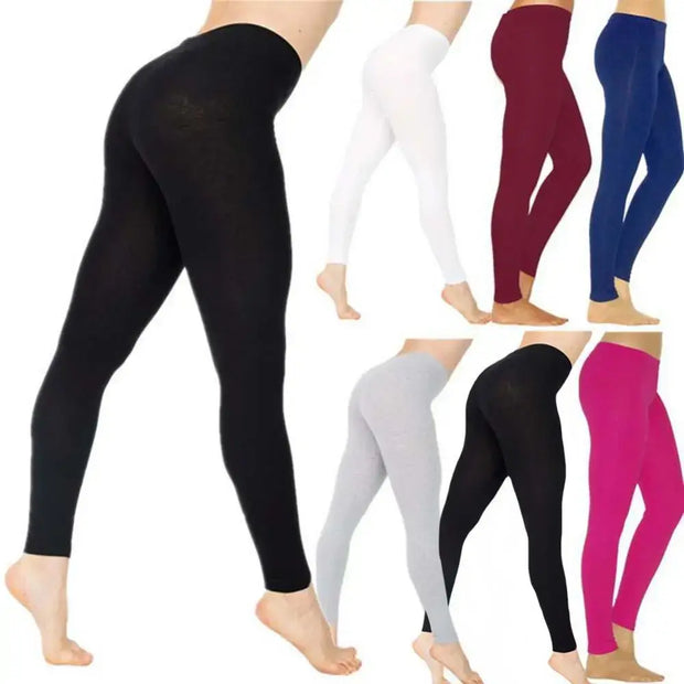 Women Elastic Waist Casual Leggings