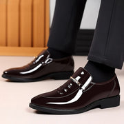 Patent PU Leather Shoes for Men Business Shoes Wedding Size Shoes