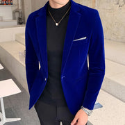 Velvet Blazers for Men Fashion Casual Suits