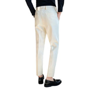 Winter Woolen Office Suit Pants Men Slim British Style