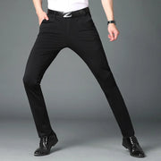 Summer Thin Men's Trousers Four Side Elastic Milk Silk New