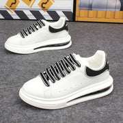 Branded air-cushion white shoes for men and women