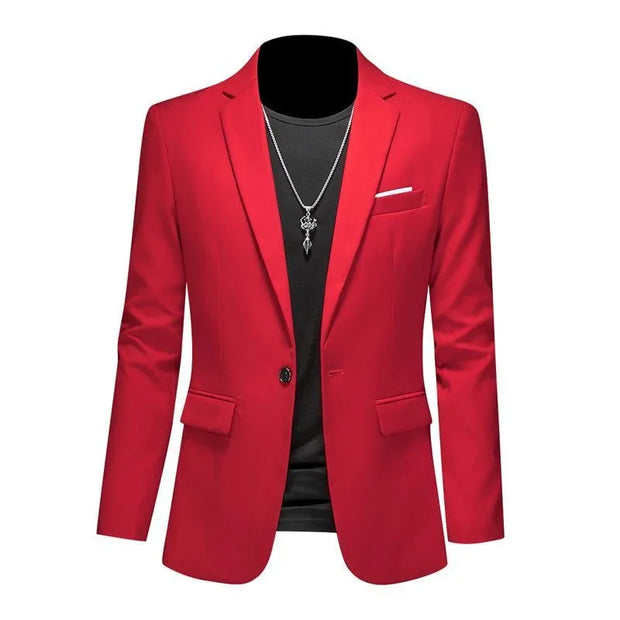 Fashion Solid Color High-end Brand Casual Business Blazer